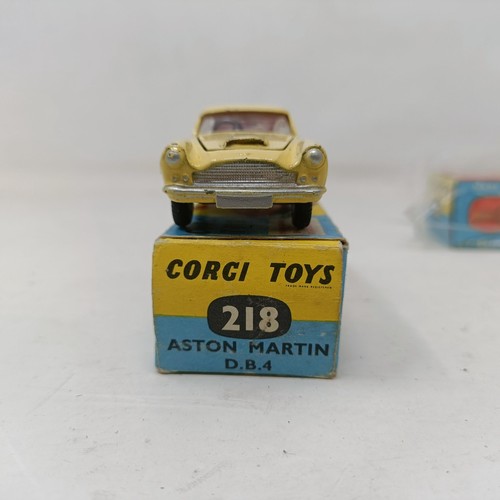 222 - Seven Corgi Toys model cars Nos. 155, 159, 158, 300, 218, 238 and 453, all boxed (7)