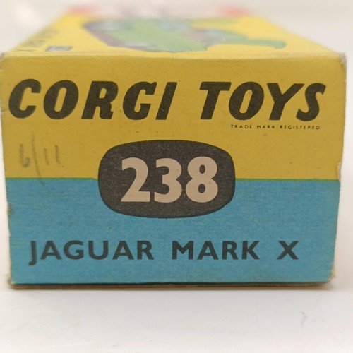 222 - Seven Corgi Toys model cars Nos. 155, 159, 158, 300, 218, 238 and 453, all boxed (7)