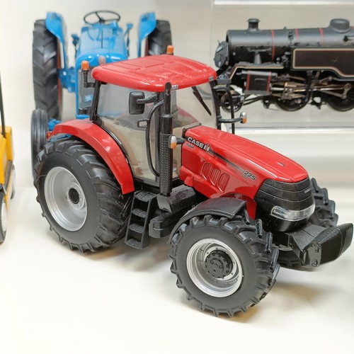 232 - A Britains model of a tractor, No. 0031SF00 and assorted other model cars all unboxed (box)