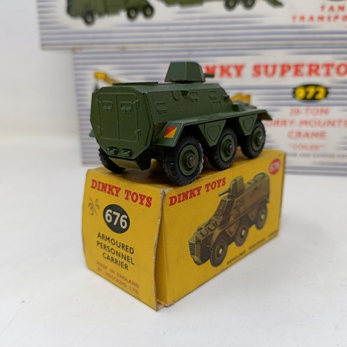 235 - A Dinky Supertoys 20-ton Lorry Mounted Crane No. 972, No. 660, No. 622, No. 651, No. 676, No. 692, N... 