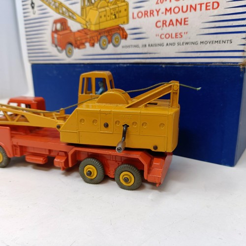 235 - A Dinky Supertoys 20-ton Lorry Mounted Crane No. 972, No. 660, No. 622, No. 651, No. 676, No. 692, N... 