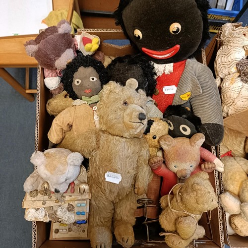 238 - Assorted well loved teddy bears (2 boxes)