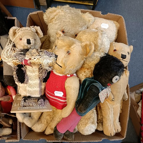 238 - Assorted well loved teddy bears (2 boxes)