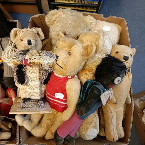 238 - Assorted well loved teddy bears (2 boxes)