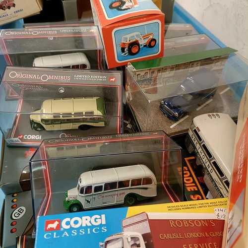 246 - A Corgi Classic Commercial set, No. 97735, 97327, 98462 and assorted other toy cars boxed (box)