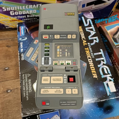 249 - A Star Trek The Next Generation, Shuttlecraft Goddard, a Klingon make up kit, a Medical Tricorder, a... 