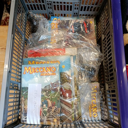 260 - Assorted Meccano magazines, and other toys (2 boxes)