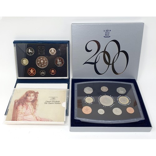 402 - A group of year proof coins sets, comprising 1970, 1971, 1977, 1982-2000, and a small group of other... 