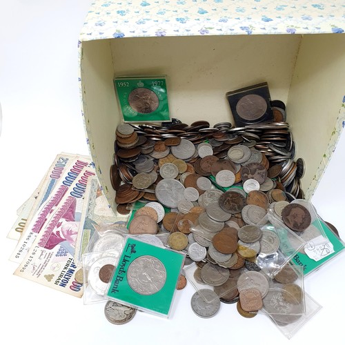 403 - Assorted world, commemorative and other coins