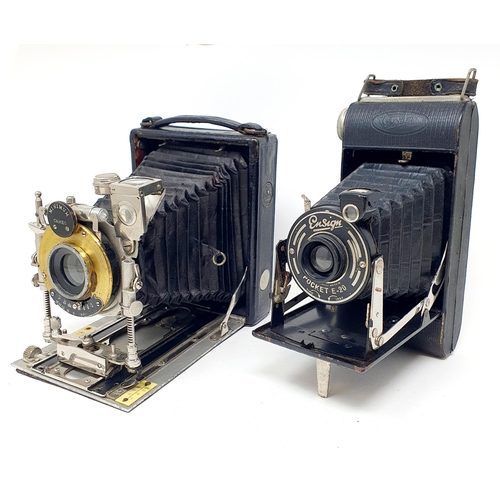 146 - A Cameo bellows camera, and an Ensign Pocket E-20 bellows camera (2)