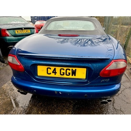 5 - 1997 Jaguar XK8 Convertible
Registration number C4 GGW
Metallic blue with a beige leather interior
A... 