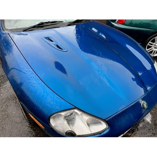 5 - 1997 Jaguar XK8 Convertible
Registration number C4 GGW
Metallic blue with a beige leather interior
A... 