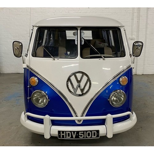 49 - 1966 VW 13 Window Deluxe Splitscreen Campervan
Registration number HDV 510D
Chassis number 256174614... 