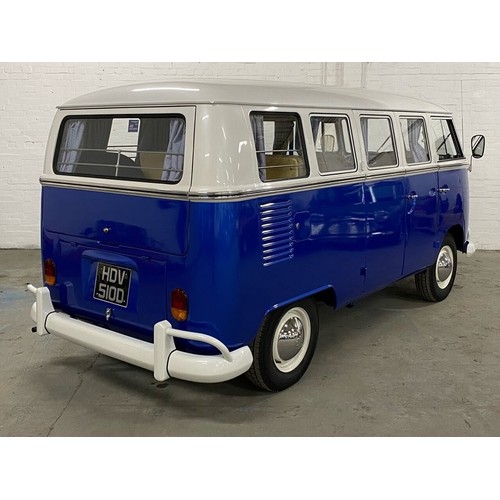 49 - 1966 VW 13 Window Deluxe Splitscreen Campervan
Registration number HDV 510D
Chassis number 256174614... 