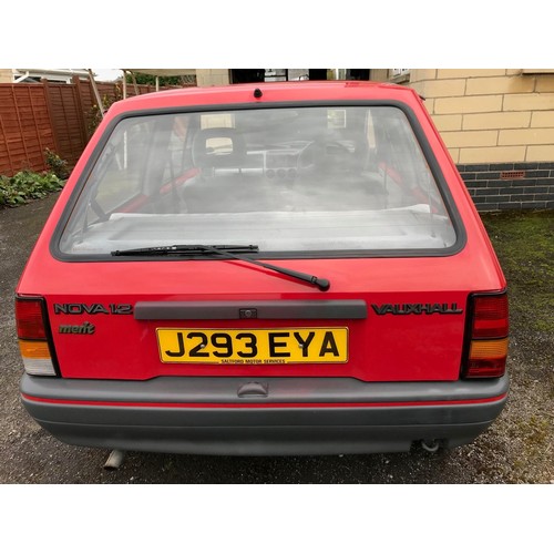 61 - 1992 Vauxhall Nova Merit
Registration number J293 EYA
Red with a grey interior
Just over 35,000 reco... 