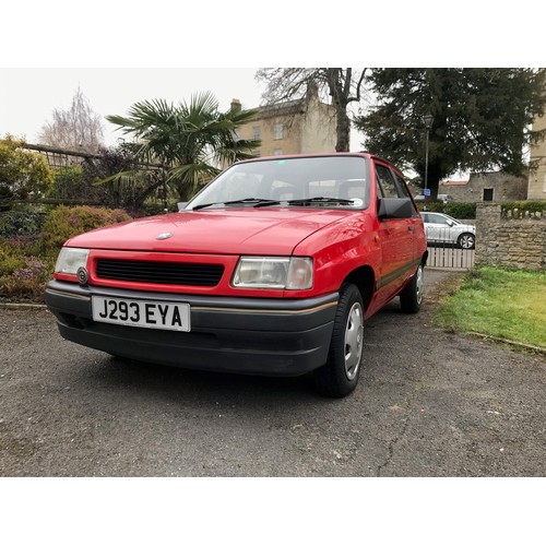 61 - 1992 Vauxhall Nova Merit
Registration number J293 EYA
Red with a grey interior
Just over 35,000 reco... 
