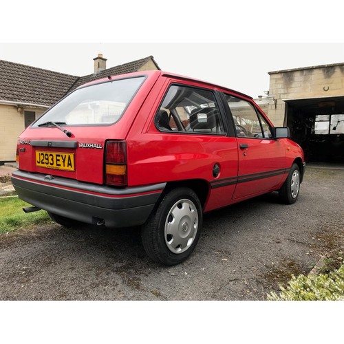 61 - 1992 Vauxhall Nova Merit
Registration number J293 EYA
Red with a grey interior
Just over 35,000 reco... 