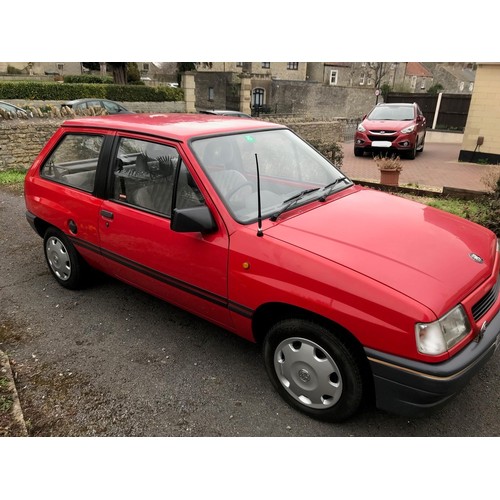 61 - 1992 Vauxhall Nova Merit
Registration number J293 EYA
Red with a grey interior
Just over 35,000 reco... 