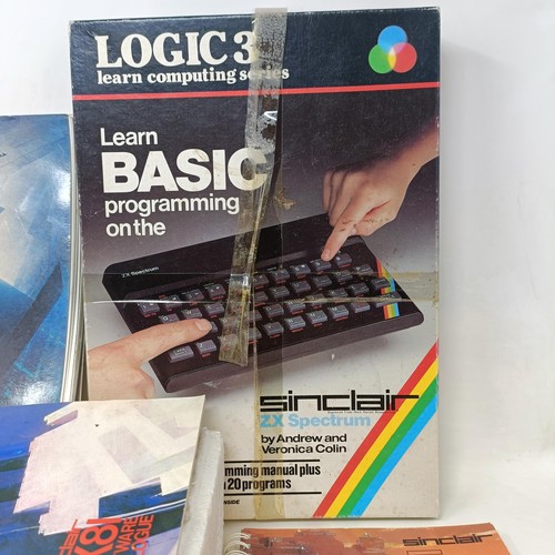 266 - A Sinclair ZX 81 computer, a Learn Basic programming pack, and assorted compact discs (box)