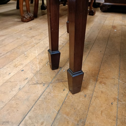 1016 - A 19th century mahogany D end dining table, with an extra leaf, 130 cm wide