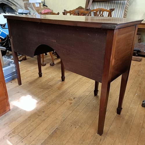 1019 - A mahogany sideboard, 148 cm wide and a mahogany corner cabinet, 70 cm wide