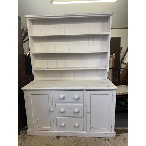 958 - A painted pine dresser, 156 cm wide