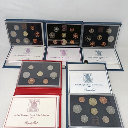 405 - A group of assorted year proof coin sets, various years, 1970 onwards, assorted other coins and a sm... 