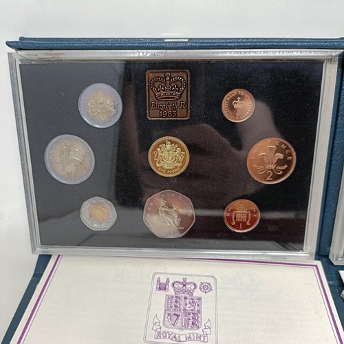 405 - A group of assorted year proof coin sets, various years, 1970 onwards, assorted other coins and a sm... 