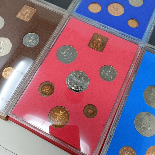 405 - A group of assorted year proof coin sets, various years, 1970 onwards, assorted other coins and a sm... 