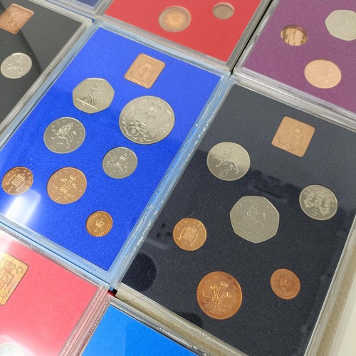 405 - A group of assorted year proof coin sets, various years, 1970 onwards, assorted other coins and a sm... 