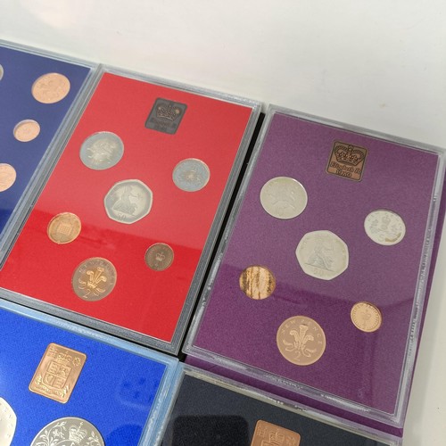 405 - A group of assorted year proof coin sets, various years, 1970 onwards, assorted other coins and a sm... 