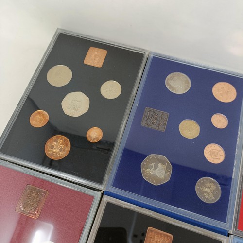 405 - A group of assorted year proof coin sets, various years, 1970 onwards, assorted other coins and a sm... 