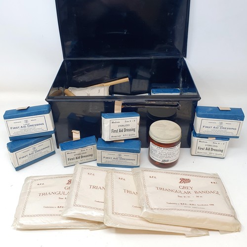 580 - A vintage first aid kit, the lid marked ARP (Wardens) First Aid Case   Provenance:  Sold on behalf o... 