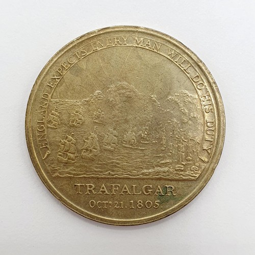 581 - A Trafalgar Medallion, dated Oct 21, 1805
Provenance: Sold on behalf of the SNCB Society charity