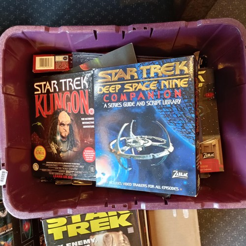 265 - Assorted Star Trek Fact Files, magazines and computer games (3 boxes)