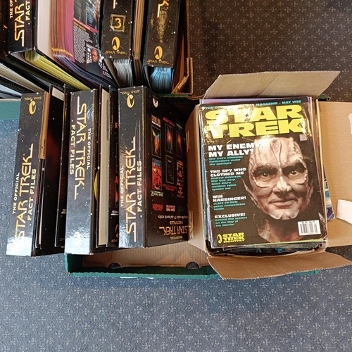 265 - Assorted Star Trek Fact Files, magazines and computer games (3 boxes)