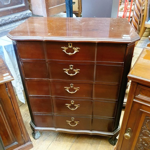 873 - A walnut pot cupboard, 41 cm wide, another similar, a barley twist standard lamp, and an Imbuia wood... 