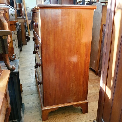 874 - A mahogany chest, having four drawers, 106 cm wide