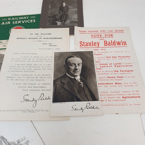 751 - A late 19th Early 20th century scrap book, two ledgers, a seating plan for a dinner of the Aeroplane... 