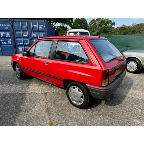61 - 1992 Vauxhall Nova Merit
Registration number J293 EYA
Red with a grey interior
Just over 35,000 reco... 