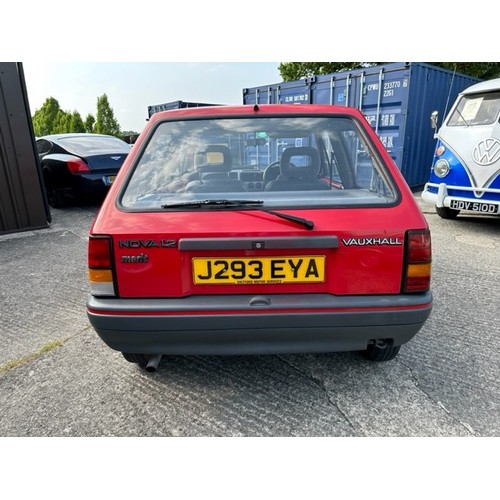 61 - 1992 Vauxhall Nova Merit
Registration number J293 EYA
Red with a grey interior
Just over 35,000 reco... 
