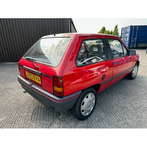61 - 1992 Vauxhall Nova Merit
Registration number J293 EYA
Red with a grey interior
Just over 35,000 reco... 