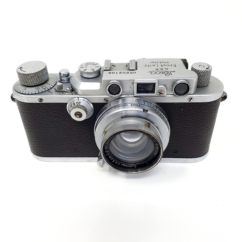 694 - A Leica IIIA Chrome camera, No 202106