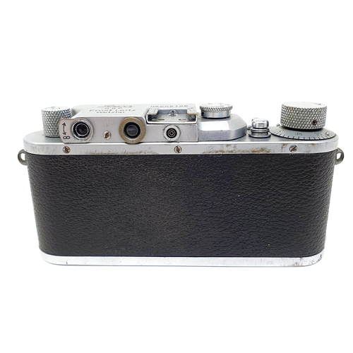 694 - A Leica IIIA Chrome camera, No 202106