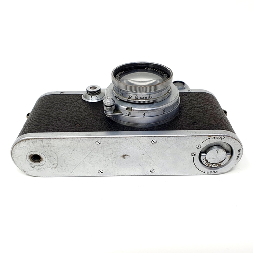 694 - A Leica IIIA Chrome camera, No 202106