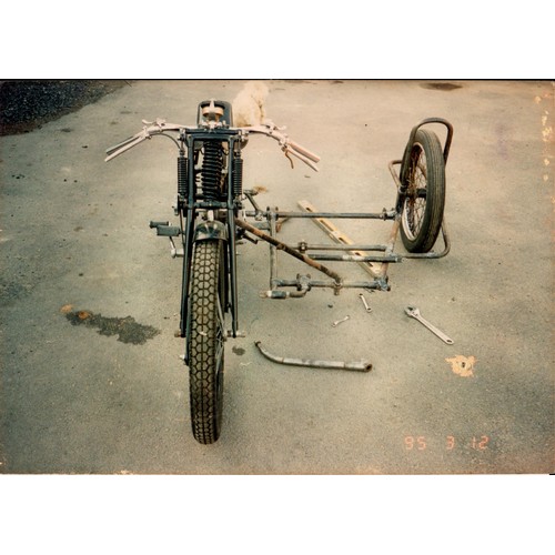 3 - 1930’s racing sidecar chassis, we understand it was originally fitted to a c. 1935 racing Internatio... 