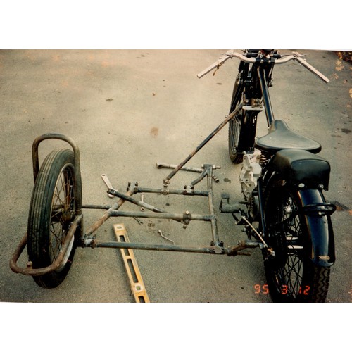 3 - 1930’s racing sidecar chassis, we understand it was originally fitted to a c. 1935 racing Internatio... 