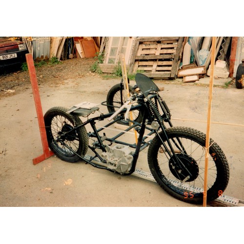 3 - 1930’s racing sidecar chassis, we understand it was originally fitted to a c. 1935 racing Internatio... 