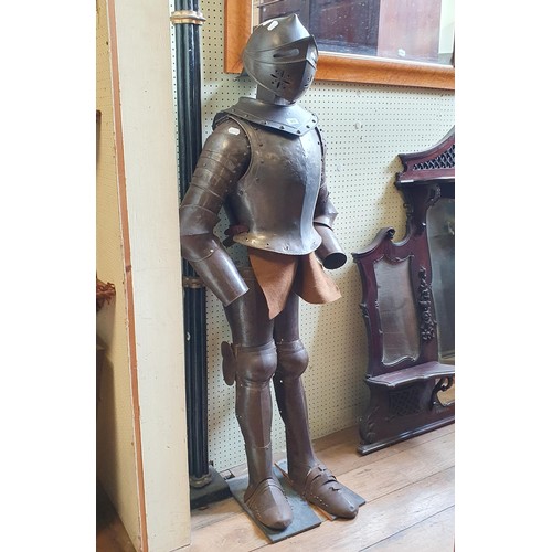 808 - A suit of armour, on a stand