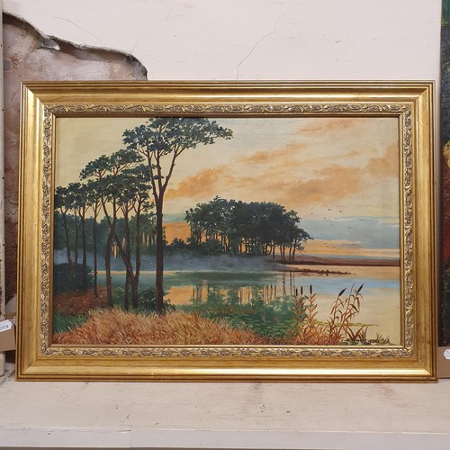 305 - E Wisniewski, landscape, oil on canvas, signed and dated 1966, 45 x 68 cm